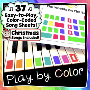 37 Easy to Play Color-Coded Song Sheets
